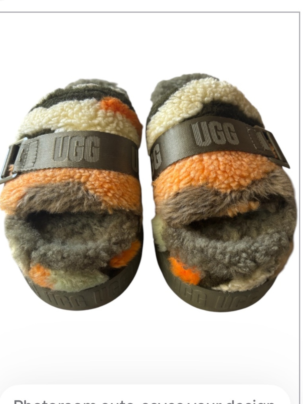 UGG Fluffita Cali Collage Slide EUC - Picture 3 of 7